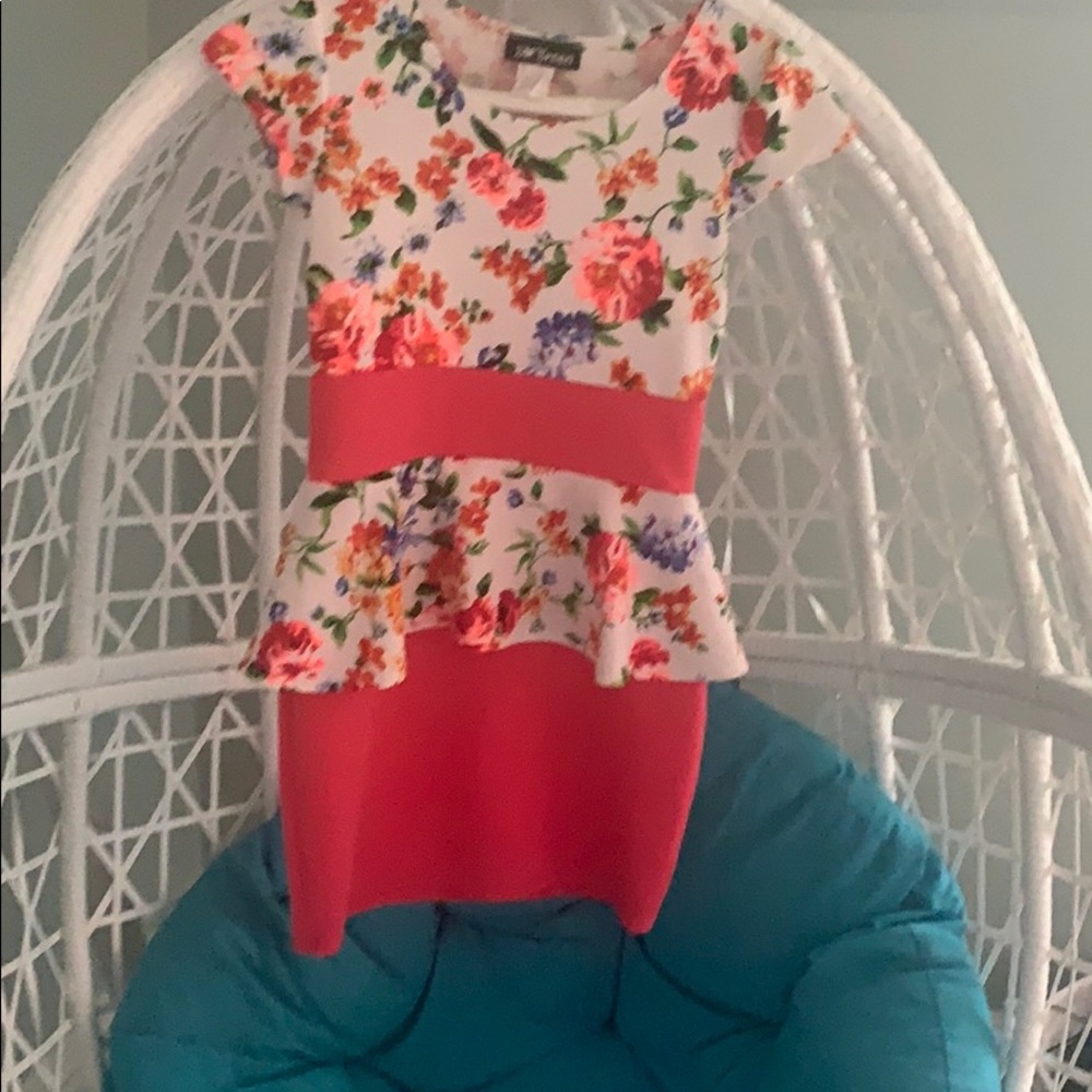 Girls size 10/12 Peplum dress